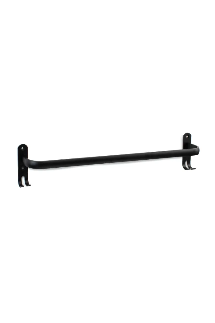 Toallero para pared aluminio - Negro
