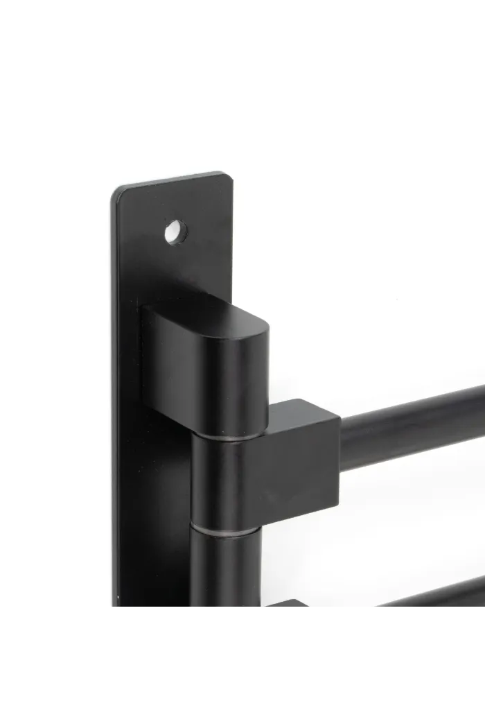 Toallero para pared aluminio - Negro
