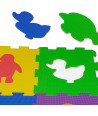 Alfombra puzzle animales infantil 9 piezas (30 x 30 cm)