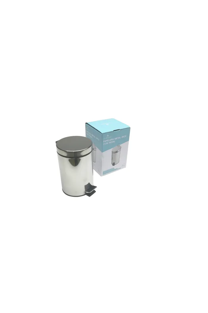 Papelera de acero inoxidable 3L