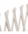 Celosía extensible de madera para jardín 95x49 cm - Blanco