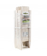 Celosía extensible de madera para jardín 95x49 cm - Blanco