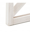 Panel celosía de madera - Blanco