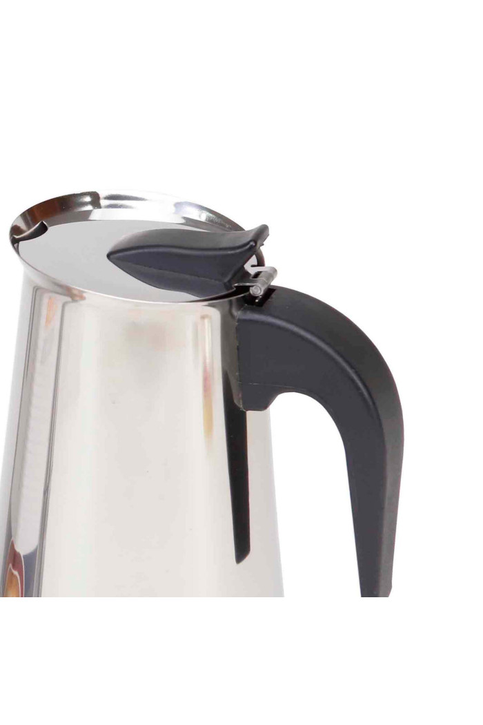 CAFETERA ACERO INOX INDUCCION 9 TAZAS D.10X20 cm