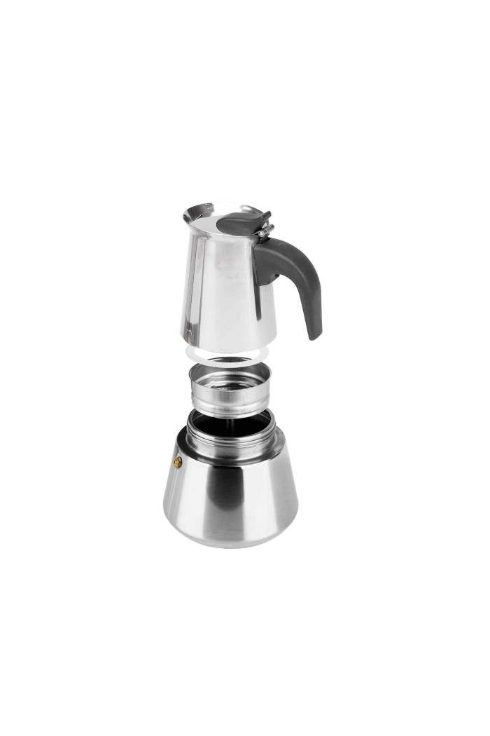 CAFETERA ACERO INOX INDUCCION 9 TAZAS D.10X20 cm