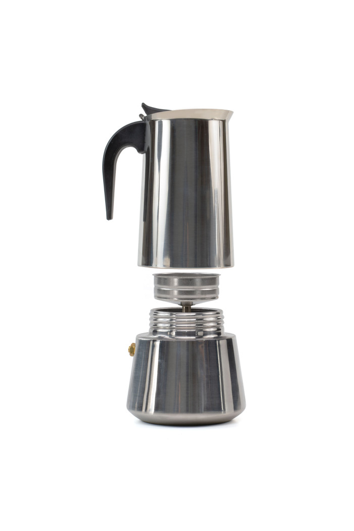 CAFETERA ACERO INOX INDUCCION 12 TAZAS D.14X26 cm