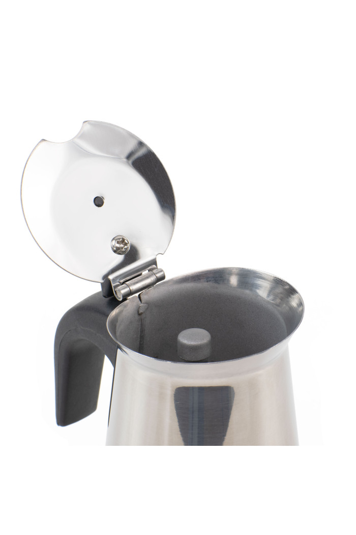 CAFETERA ACERO INOX INDUCCION 12 TAZAS D.14X26 cm