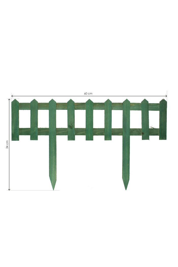 Valla de madera 60x34 cm - Verde