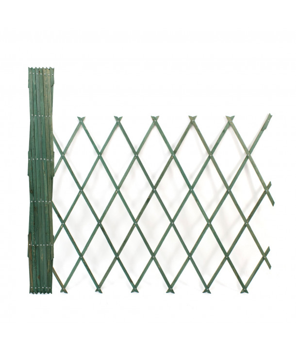 Celosía extensible de madera para jardín 200x100 cm - Verde