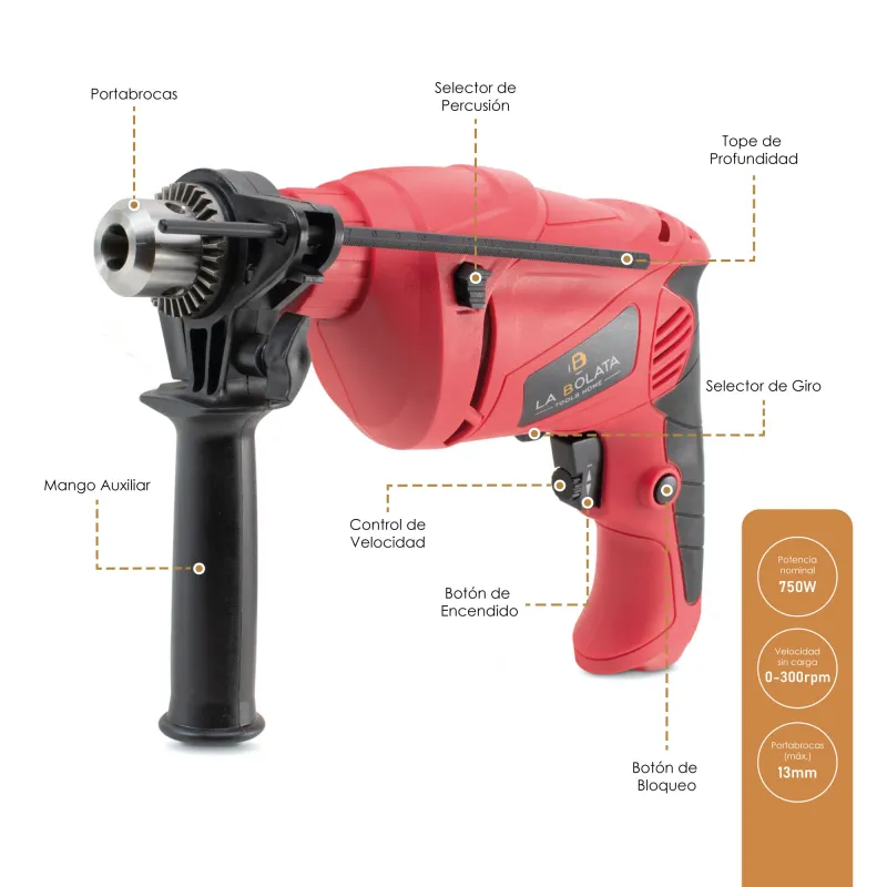 TALADRO DE IMPACTO 750 W