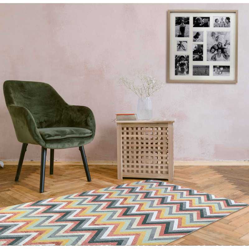 Alfombra de Chenilla con Diseño de Zig Zag - Varios Tamaños