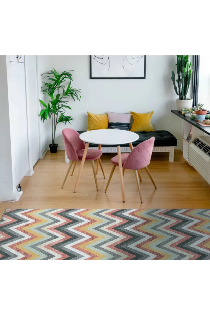 Alfombra chenilla zig zag (200x140 cm)