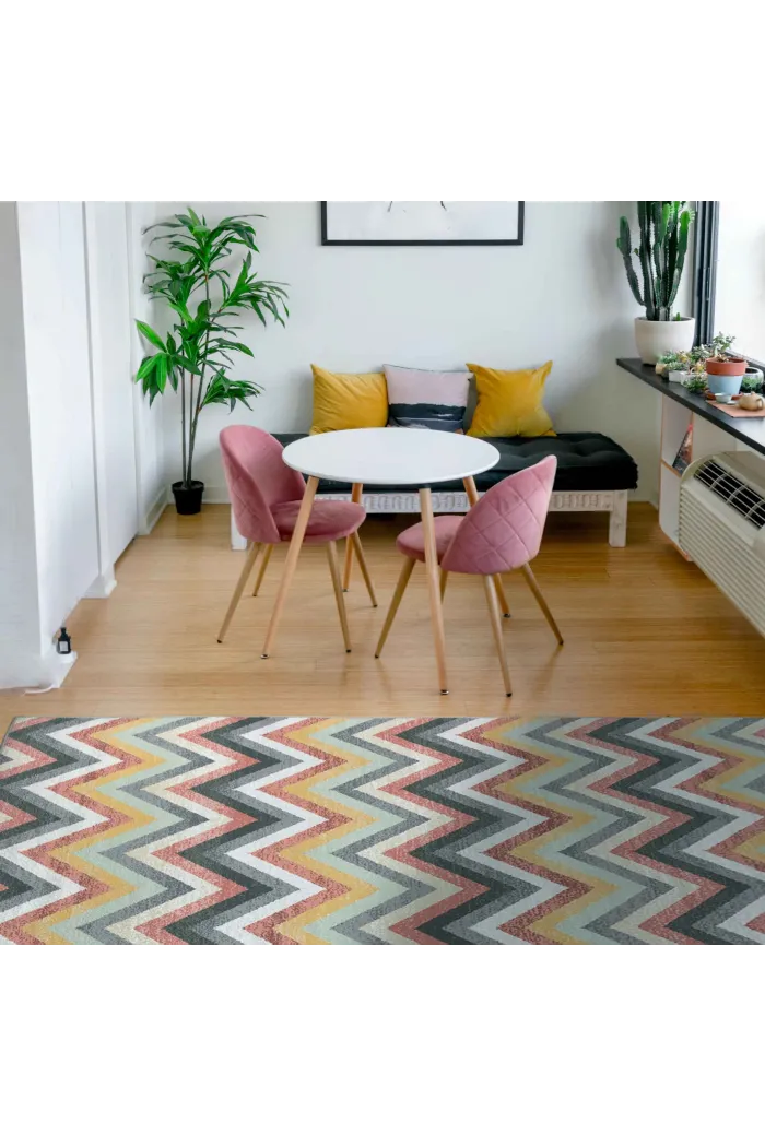 Alfombra chenilla zig zag (230x160 cm)