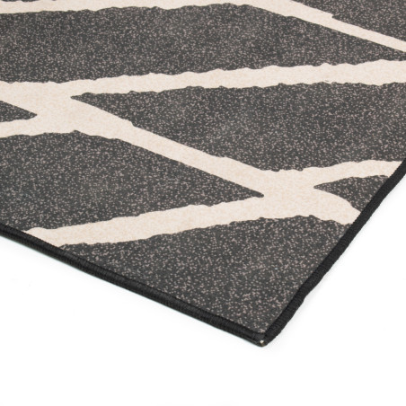 Alfombra gris microfibra (180x120 cm) shapes