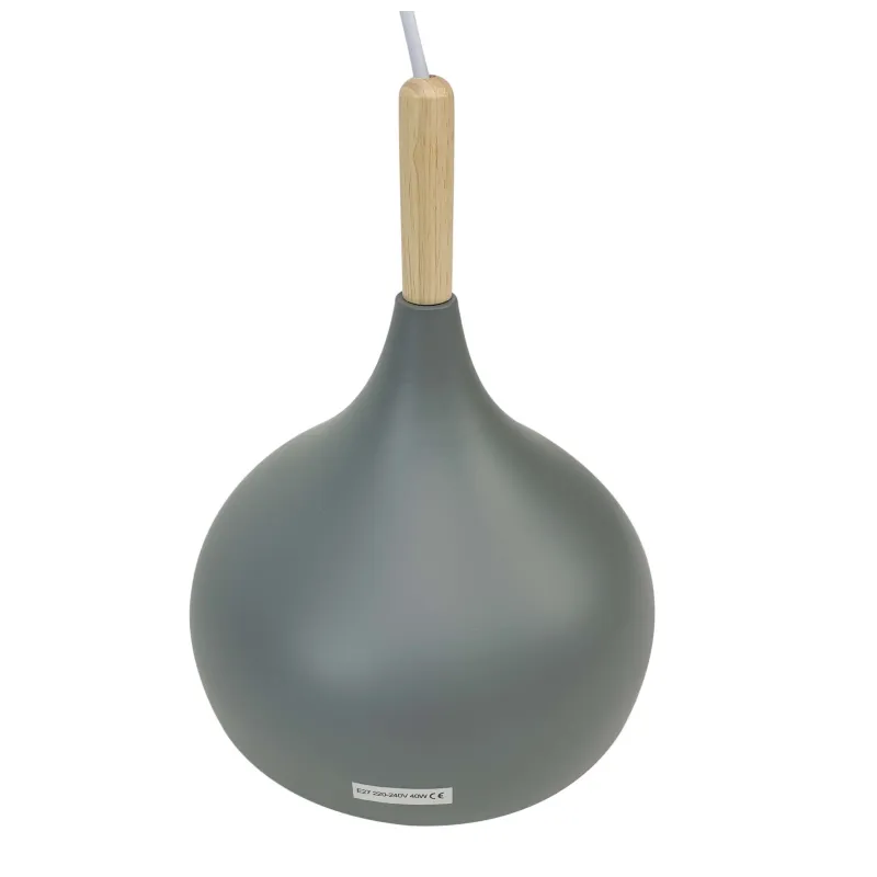 Lámpara de Techo en Aluminio y Madera - Orit