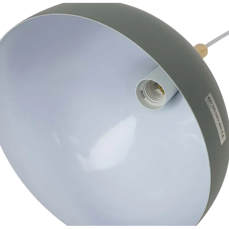 Lámpara de Techo en Aluminio y Madera - Orit
