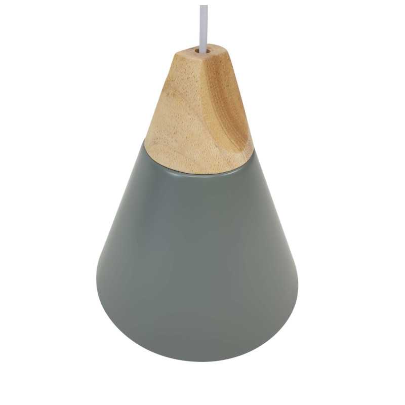 Lámpara de Techo en Aluminio y Madera - Levi
