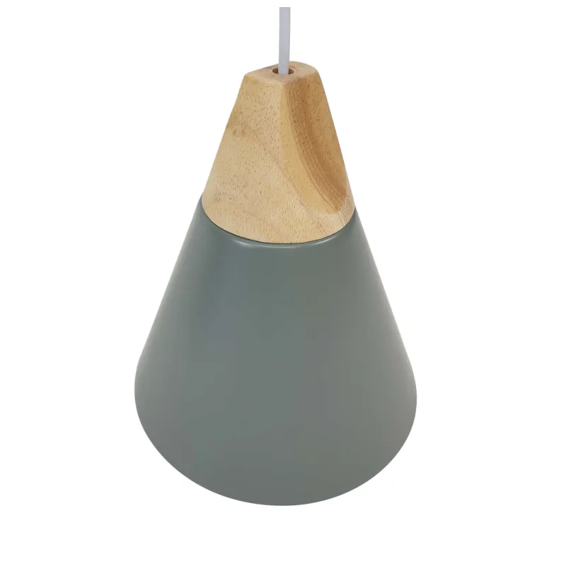 Lámpara de Techo en Aluminio y Madera - Levi