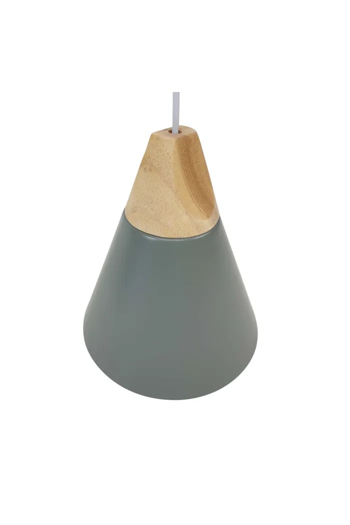 Lámpara de Techo en Aluminio y Madera - Levi