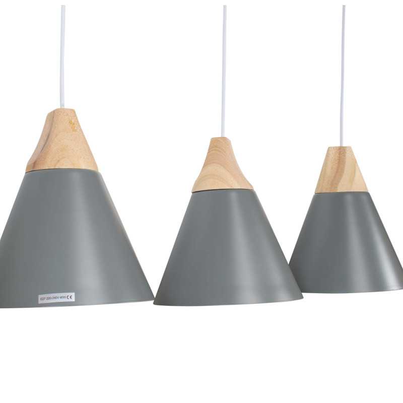 Lámpara de Techo en Aluminio y Madera - Levi