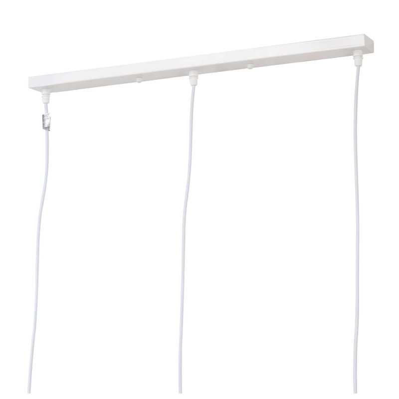 Lámpara de techo en aluminio y madera - Blanco