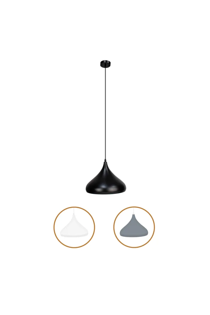Lámpara de techo en aluminio - Negro