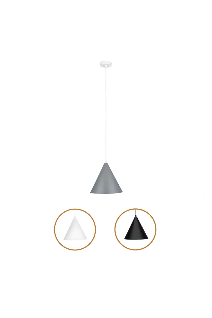 Lámpara de techo en aluminio - Gris