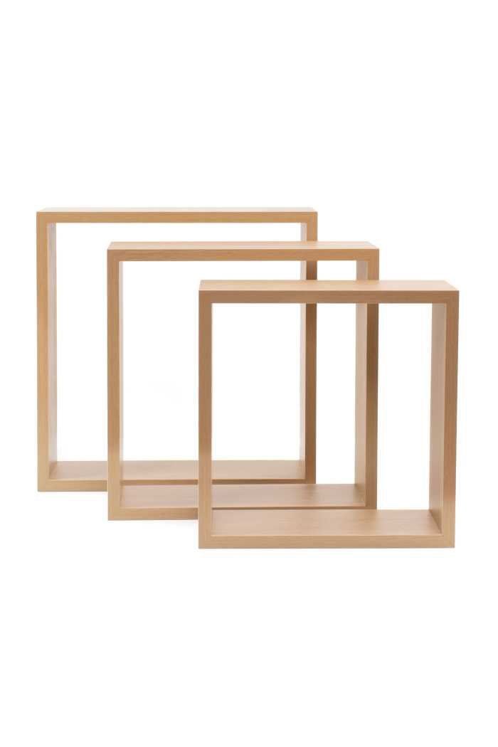 SET DE 3 ESTANTES CUADRADOS