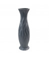 Jarrón de cerámica 56 cm Anielle - Gris oscuro
