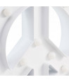 Figura luminosa símbolo de la paz - Blanco