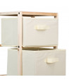 Mueble auxiliar de madera 5 cajones - Natural/Beige