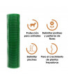 Malla de plástico verde 300g/m²