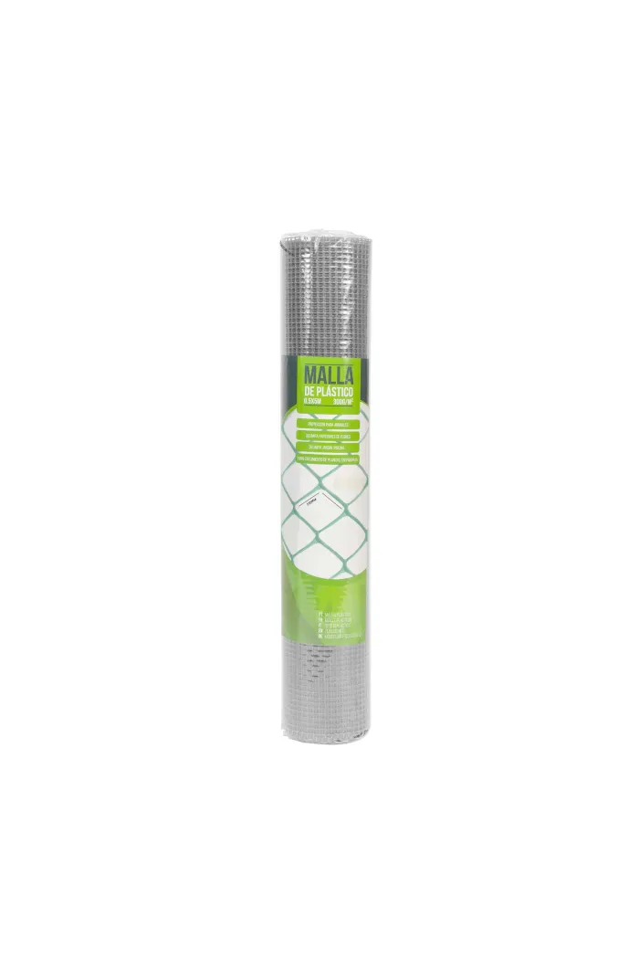 MALLA DE PLÁSTICO (5x5MM) GRIS 300G/M²
