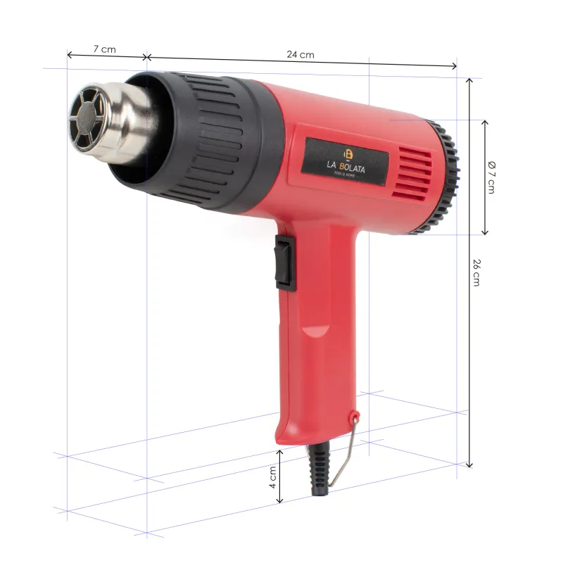 Pistola de aire caliente de 1500 W