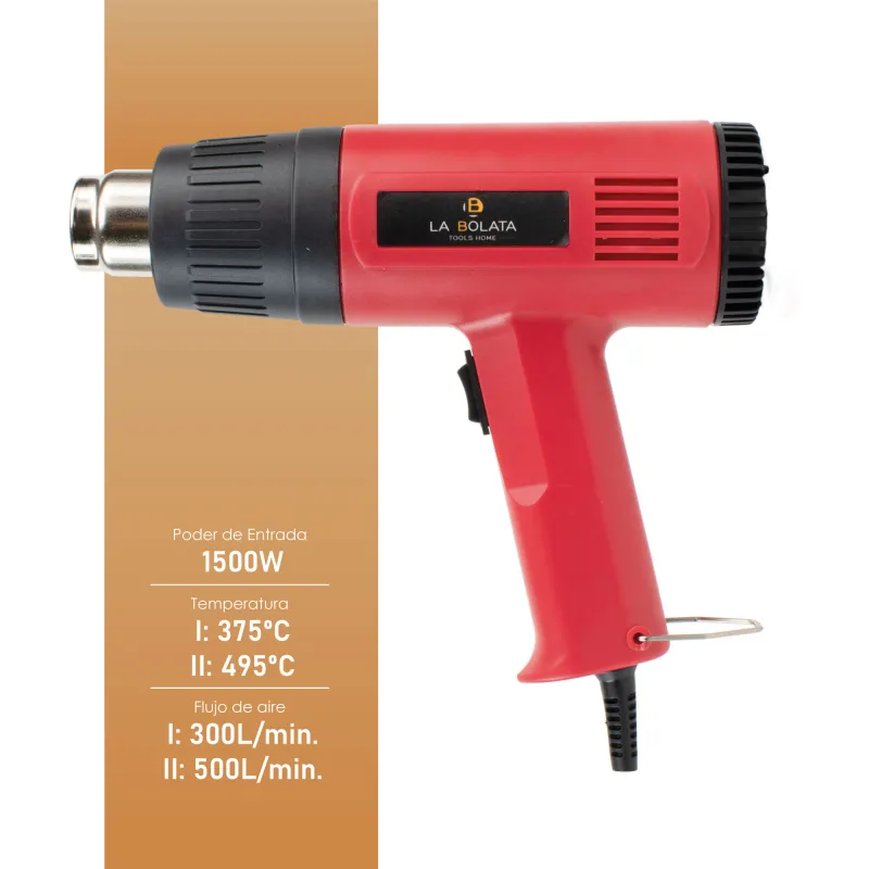 Pistola de aire caliente de 1500 W