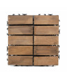 Baldosa de madera (30x30 cm) - Oscuro