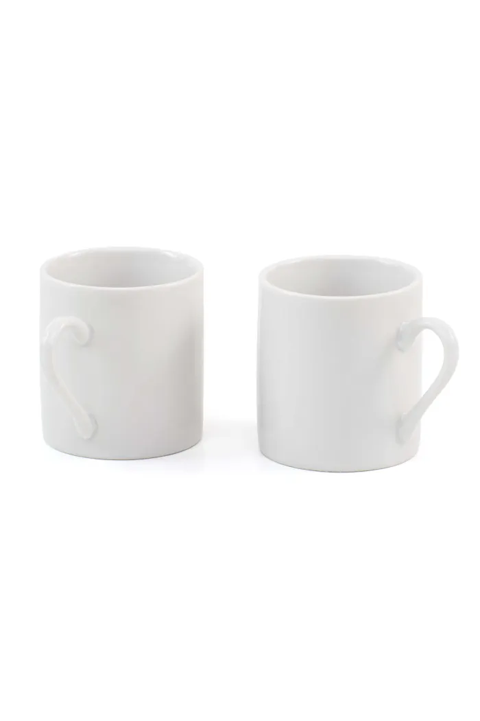 Set 6 tazas de café cerámica - Blanco