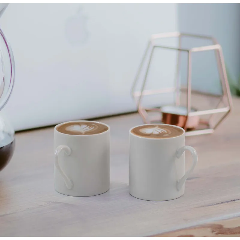 Set 6 tazas de café cerámica - Blanco
