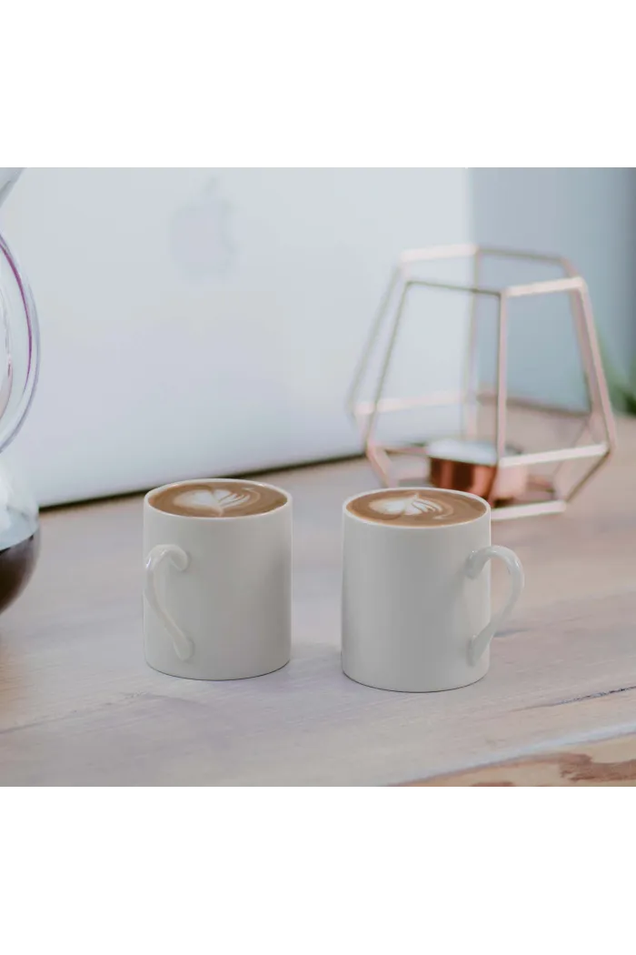 Set 6 tazas de café cerámica - Blanco