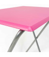 Mesa plegable (48x38 cm) rosa