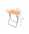 Mesa plegable (48x38 cm) naranja