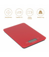 Báscula de cocina digital rectangular - Rojo
