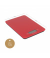 Báscula de cocina digital rectangular - Rojo