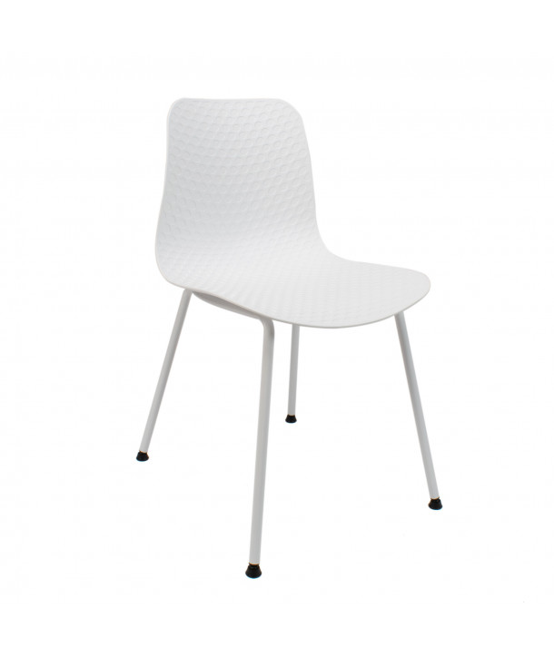 SILLA LONDON PP-METAL BLANCA 44,5X54X80