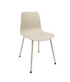 SILLA LONDON PP-METAL CREMA 44,5X54X80