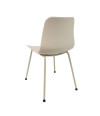 SILLA LONDON PP-METAL CREMA 44,5X54X80