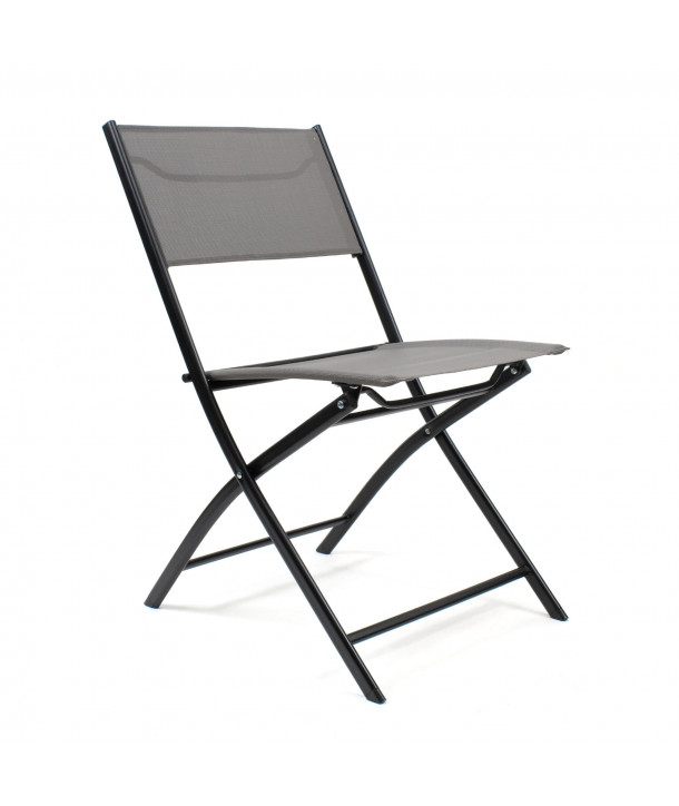 Silla plegable de lona - Gris