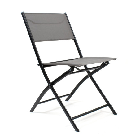 Silla plegable de lona - Gris