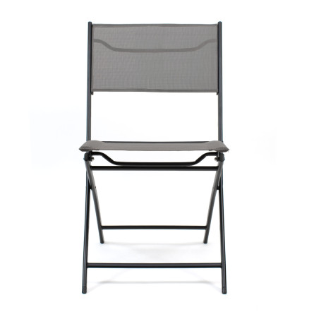 Silla plegable de lona - Gris