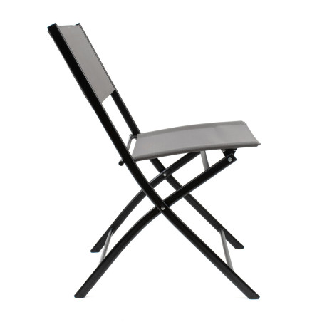 Silla plegable de lona - Gris